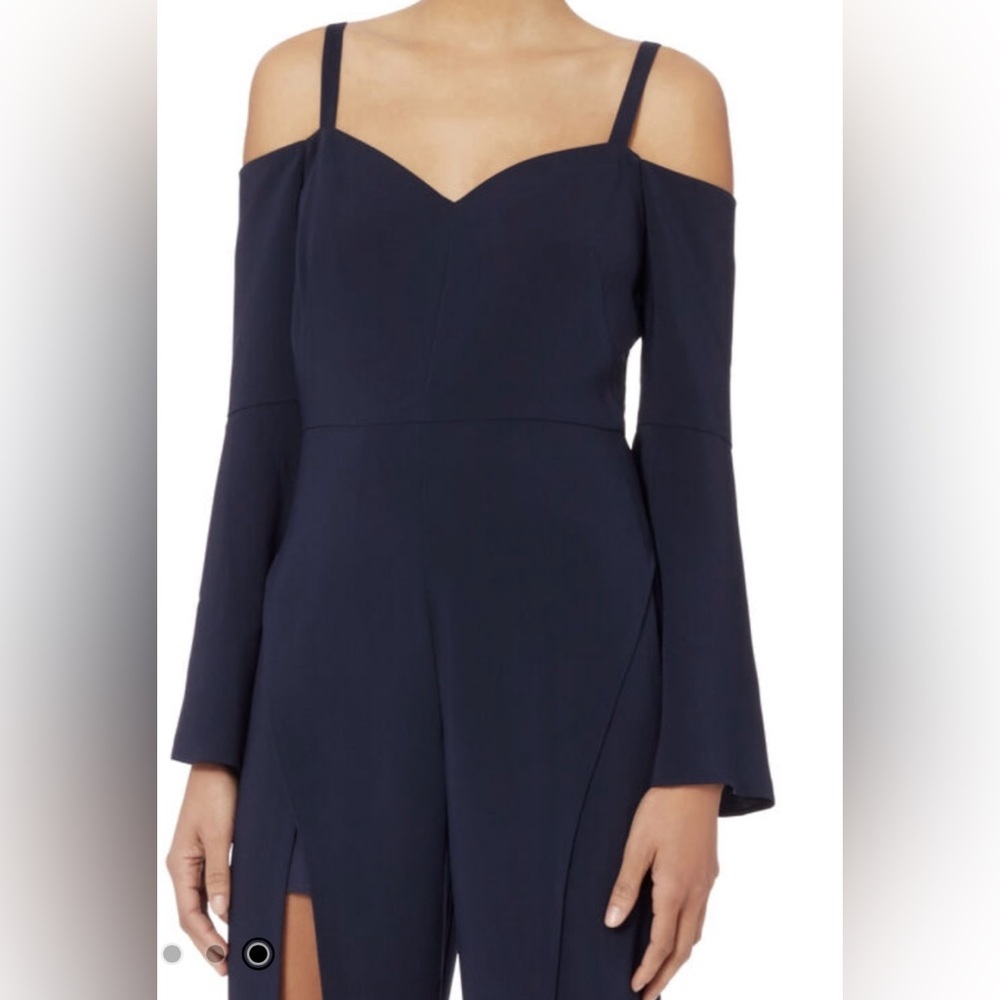 Intermix Gemma Cold Shoulder Split Leg Jumpsuit i… - image 4